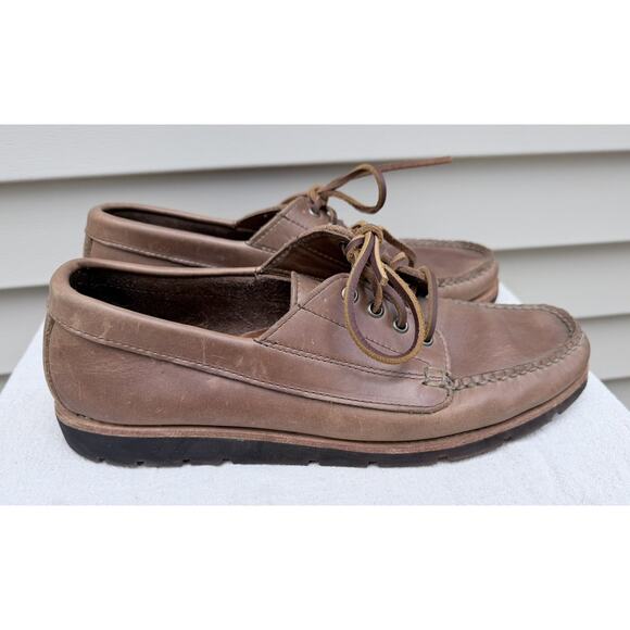 Rancourt & Co. Baxter Ranger Moc Shoe Heritage Natural Made in USA 12 D EUC main image 10